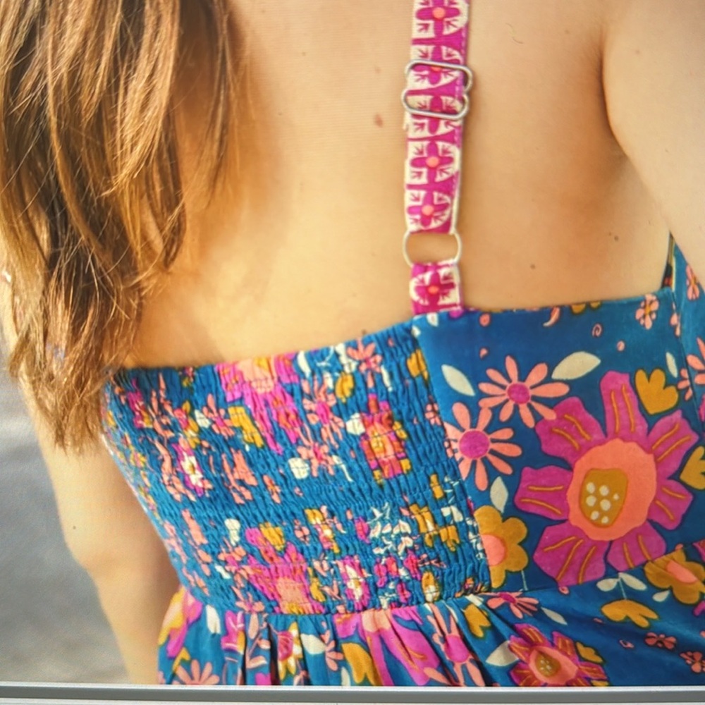 Natural Life Blue Magenta Mini Dress - Picture 2 of 4